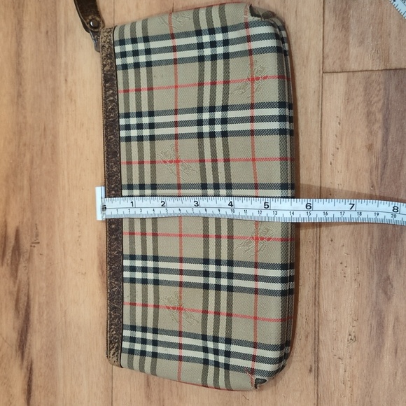 Burberry Burberrys Vintage Nova Check Pouch Cosmetics Bag Small Travel - Picture 11 of 15